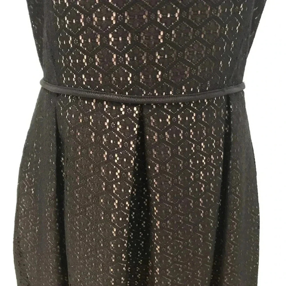 NWT max studio black sleeve dress lace overlay - Picture 3 of 7